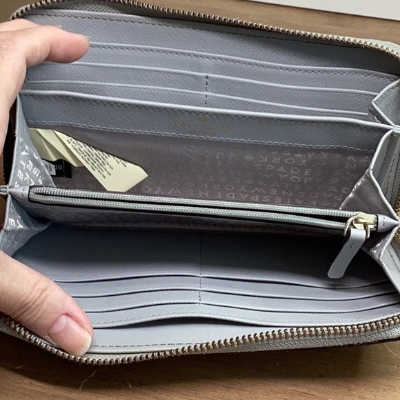 Kate Spade Light Blue Long Wallet - Picture 7 of 8